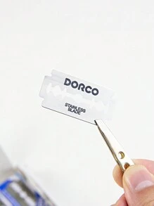 Razor Blades In A Box Of 100 Pieces, Stainless Steel Blades, Manual Shaving Blades, Old-Fashioned Shaving Blades, Double-Sided Men's Shaving Blades Suitable For Home Salons Or Hotel Travel