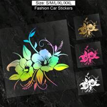 1 Máy Tính Đẹp Hoa Nở Rộ Phụ Kiện Ô Tô Trang Trí Vinyl Decal - Nhiều màu - Xem 1