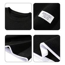 Men T-Shirt Co-Ords - Black - View 6