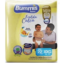 Fralda Descartável Capricho Bummis Pants Shortinho Mega - Todos os tamanhos - Tamanho XXG - Visão 1