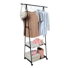 Perchero Colgante Para Ropa Organizador de Almacenamiento - Negro - Ver 5