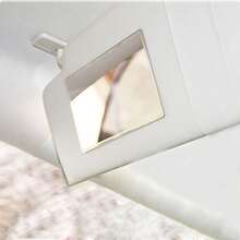 1pc Car Sun Visor Makeup Mirror, High Definition Stainless Steel - Multicolor - View 4