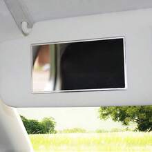 1pc Car Sun Visor Makeup Mirror, High Definition Stainless Steel - Multicolor - View 3