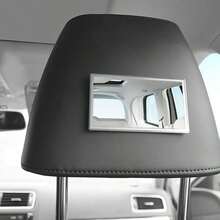 1pc Car Sun Visor Makeup Mirror, High Definition Stainless Steel - Multicolor - View 5