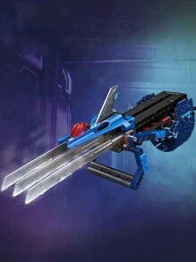 Ice Wolf Claw Blade-Shooting Weapon Assembly Model, Desktop Creative Decorative Block Toy, Birthday Gift Room Decoration - Multicolor - View 1