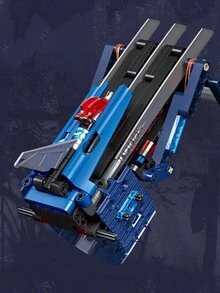 Ice Wolf Claw Blade-Shooting Weapon Assembly Model, Desktop Creative Decorative Block Toy, Birthday Gift Room Decoration - Multicolor - View 4