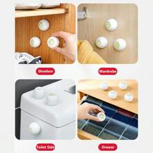 6/12 Máy Khử Mùi Và Tất, Nước Làm Mát Và Khử Mùi Cho Tủ Giày, Máy Làm Mát Không Khí & Khử Mùi, Bóng Khử Mùi Giày Thể Thao. Giữ trong lành và không có mùi - Cải thiện chất lượng không khí trong nhà, chất làm mát bằng hương thơm lâu dài, tuyệt vời cho cắm trại ngoài trời, đi bộ đường dài và bảo quản giày du lịch - trắng - Xem 7