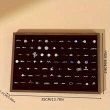 1 件珠宝展示托盘，适用于项链、耳环、手链、戒指和耳环，适合阳光旅行和返校使用 - 彩色 - 查看 14