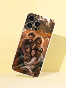 1 pieza Funda de teléfono de silicona líquida personalizada compatible con iPhone 15 Pro Max/17 Pro/17 Air y otros modelos