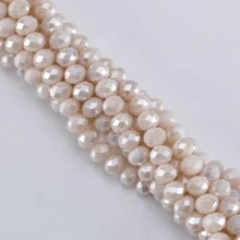 115/85/62 Chiếc 4 6 8 Mm AB Màu Sắc Mặt Kính Pha Lê Miếng Đệm Rời Hạt Để Làm Đồ Trang Sức DIY Bộ Kim Chỉ Vòng Tay Vòng Cổ Đồ Thủ Công Handmade - Sứ hạt dẹt AB - Xem 5