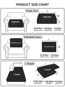 1入純色沙發套，簡約風格，防滑沙發套，個性化沙發套日常使用 - 彩色 - 查看 2