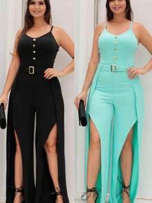 Women Jumpsuits - màu đen - Xem 2