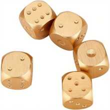 Juego de 5 dados de mesa, dados DD, conjunto de dados de juegos de póquer resistentes a la corrosión y duraderos para juegos de mesa de póquer de adultos - Multicolor - Ver 6