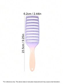 1 chiếc lược chải tóc vân sóng lớn có khe thông gió, lược rỗng ombre, lược massage cán cầm cho nữ, lược làm phồng tóc thẳng nhanh khô, dụng cụ tạo kiểu chống tĩnh điện hình cung, phù hợp cho tóc khô & ướt, chăm sóc tóc - Nhiều màu - Xem 6