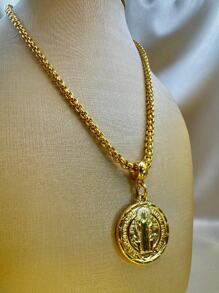 Women Pendant Necklaces - Gold - View 3