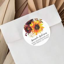 96 Chiếc Cá Tính Vòng Vòng Tròn Nhãn Dán Tùy Chỉnh Tên Ngày Cảm Ơn Bạn Dán Cô Dâu Tắm Dự Tiệc - 373 - Xem 2