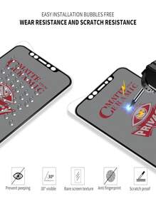 2 miếng phim gốm mềm bảo vệ màn hình chống nhìn trộm mờ, không có bong bóng, dễ dán, chống dấu vân tay, chắc chắn và bền, tương thích với iPhone 17/tương thích với Samsung Galaxy/tương thích với /Redmi/tương thích với /Honor/POCO (KHÔNG PHẢI KÍNH) - Sự riêng tư mờ nhạt - Xem 8