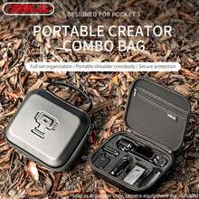 STARTRC DJI OSMO Pocket 3 專用收納袋，防水肩背攜帶式收納袋，適合攜帶口袋相機及相關配件 - 黑色 - 查看 2