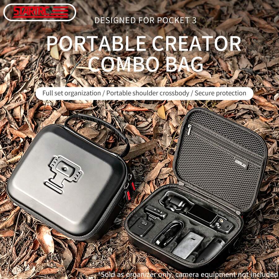 STARTRC DJI OSMO Pocket 3 專用收納袋，防水肩背攜帶式收納袋，適合攜帶口袋相機及相關配件