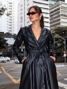 Women Overcoats - màu đen - Xem 3