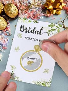 24 piezas Juego de tarjetas de raspaditas para decoración de fiestas y ambiente de juego, decoración para bodas, aniversarios, fiesta de novia y ducha de la novia - Multicolor - Ver 2