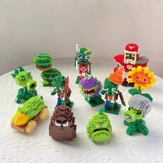 1pc Miniature Small Particle Building Blocks - Building Blocks Toys - Home Desktop Decoration - Unisex Birthday Gifts - Universal Party Gifts - Desktop Creative Decoration Decoration Gifts - Christmas Gifts, Halloween Gifts, Party Gift