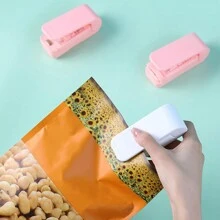 1pc Máy niêm phong cầm tay nhỏ, Nhựa gia dụng nhỏ, Máy niêm phong túi nguyên liệu, Máy niêm phong nhiệt điện cầm tay nhẹ, Không có pin, Túi đóng gói chân không, - Nhiều màu - Xem 4