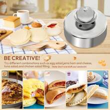 Sandwich Cutter, Sandwich Cutter And Sealer,  304 Stainless Steel 3.5inch Sandwich Maker,Uncrustables Peanut Butter And Jelly Sandwiches Tool/PBJ Cutter, Uncrustable Sandwich Maker - Silver - View 3