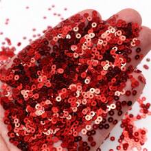 6000入組（20克）3mm PVC扁圓形閃片亂積，縫紉婚禮手工藝品裝飾裙帽鞋DIY珠寶手作配件 - 彩色 - 查看 17