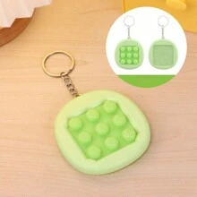 1pc Creative Fidget Maze Pinch Toy For Office Stress Relief - Bubble Keychain Bag Pendant Mini Gift, High Cost Performance And Strong Playability, Perfect As A Fun Keychain Stress Relief Toy! - Multicolor - View 4