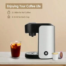 CHULUX Single Serve Coffee Maker Pod Coffee Machine, Upgraded Single Cup Coffee Maker For Fast Brewing, All-In-One Simple Coffee Machine Suitable For Ground Coffee Tea, Mini Coffee Maker Brews In Minutes - 查看 10
