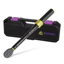 Llave dinamométrica ,Llave de torsión con Entrada , torquimetro, torquímetro, Matraca Neumática,ideal para mecánicos de automóviles/espacios reducidos - Negro - Ver 1