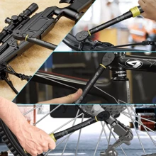 Llave dinamométrica ,Llave de torsión con Entrada , torquimetro, torquímetro, Matraca Neumática,ideal para mecánicos de automóviles/espacios reducidos - Negro - Ver 6