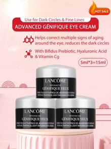 Lancôme [迷你]ADVANCED GENIFIQUE YEUX YOUTH ACTIVATING & LIGHT INFUSING EYE CREAM 5ml*3 针对黑眼圈和细纹 - 含有双歧杆菌益生元、透明质酸和维生素 Cg - 5ml*3/15ml - 查看 1