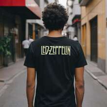 Men T-Shirts - 黑色 - 查看 2