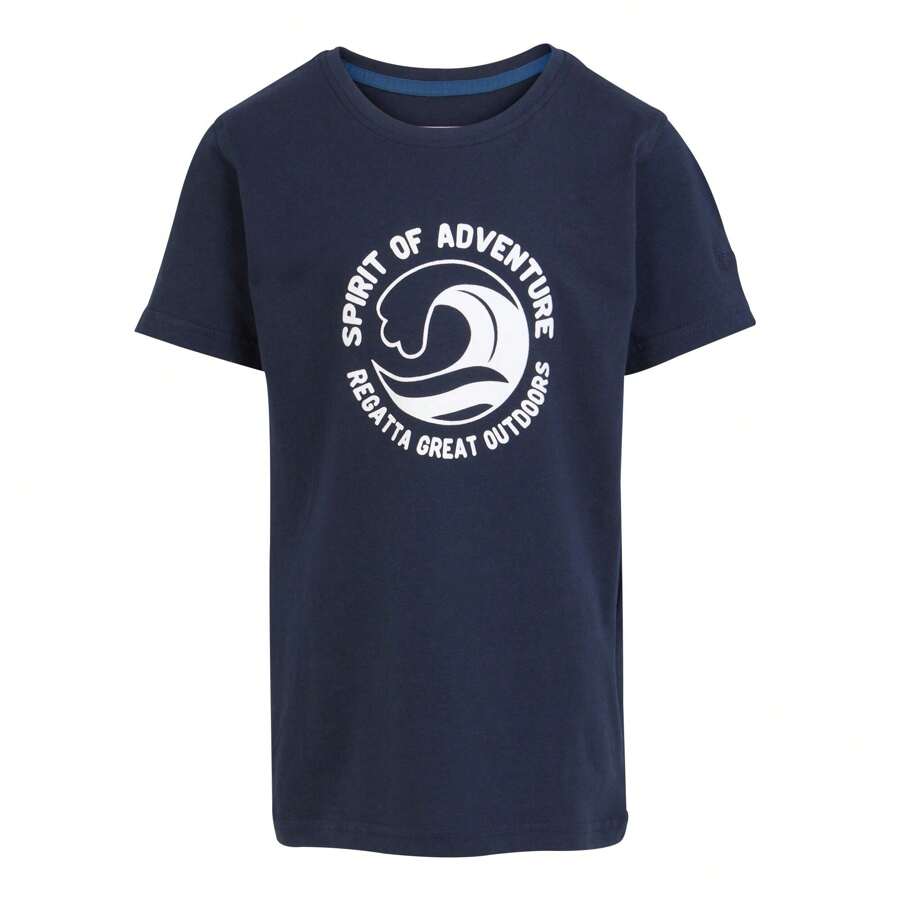 Regatta Childrens/Kids Bosley VII Wave T-Shirt (N/A) - Navy Blue - View 1
