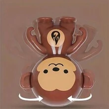 10入組可愛迷你猴子玻璃杯 - 旋轉、翻轉、搖晃的裝飾品，配有可愛的面部表情 - 聖誕、萬聖節和日常娛樂的完美小禮物裝飾 - 多色 - 查看 6
