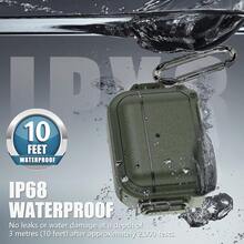 Green AirPods Pro Case With Lock - Waterproof AirPods Pro 2nd Generation Case Cover With Carabiner, Rugged Tough Protection, Hard Shell For USB-C/Lightning - Army Green - View 7