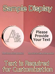 1入組定制個性化便攜式化妝鏡,折疊式輕薄不銹鋼和PU皮革,適用於各種年齡和場合。折疊式正方形口袋鏡具有精美細膩的設計圖案,融合了獨特的元素,如情侶、寵物、情人、姐妹、伴侶、朋友和親戚等。折疊式結構堅固耐用,能夠抵抗撞擊損壞,方便攜帶,隨時隨地使用。180度翻蓋讓它成為一個多功能的小鏡子,適用於日常使用、假期、生日、母親節和作為伴侶禮物。適用於旅遊、聚會、工作和學校等各種場合,適合各種年齡段。適合情侶、學生、教師、朋友、姐妹、女性和女孩、父親、母親、祖父、祖母、姑姑、侄女、最好的朋友 - 玫瑰金 - 查看 5