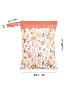 1pc Vintage Printed Beach Vacation Waterproof Storage Bag For Travel Storage Bag,Makeup Bag,Cosmetic Bag,Vacation Organizer,Large Capacity Makeup Organizer Makeup Case, For Lipstick, Brush, Skincare, Mobile Phone, Coin, Small Items, For Home,Gift,Vacation And Festival Halloween Christmas Multifunctional Use,Boho Vibes