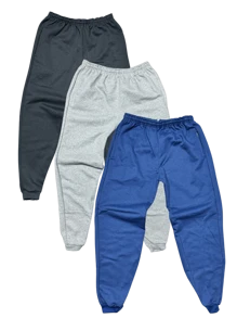 kit 03 calças moletom masculina academia inverno lazer variadas com punho p m g gg 100% algodão