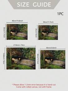 1入組帆布印花畫，Ophelia Drowning Art Print，老式哥特式家居裝飾，Dark Academia Aesthetics，適用於客廳牆壁裝飾、臥室牆壁裝飾、帆布壁畫裝飾，無框架