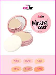 FASHIONITY Pink Up Base de Maquillaje en polvo compato acabado mate - Mineral Cover - 400 SAND - Ver 1
