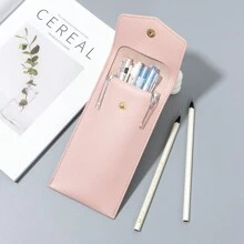 Leather Wide Pencil Case, Creative Large Capacity Student Multifunctional Pencil Case Stationery Bag, Unisex Back To School,Pencil Pouch,School Bag - Single Piece - View 17