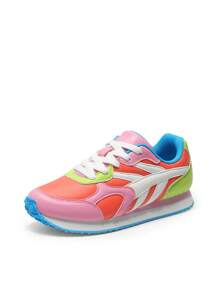 Boys Girls Sneakers Unisex-Child Casual Walking Shoes Kids Lightweight Lace-Up Tennis Shoes Comfortable - 彩色 - 查看 4