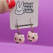 Women Stud Earrings - Màu Hồng baby - Xem 2
