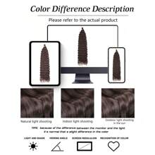 1 包海浪钩针编织发，30 英寸深波浪编织发，适合女士合成卷曲钩针接发，波浪编织发，波西米亚钩针编织发（4#） - 黑棕色 - 查看 8