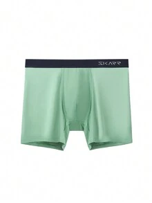 1pc Men's Quick-Dry Boxer Briefs, Comfortable And Breathable Men's Underwear - Green - View 8