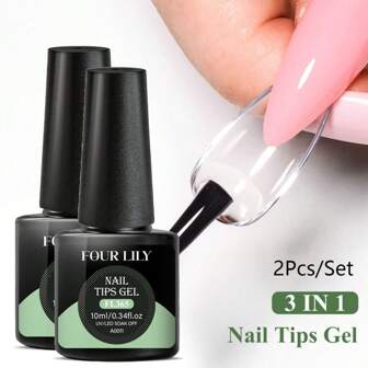 Set de 2 piezas Pegamento para uñas super fuerte adecuado para puntas de uñas postizas, uñas acrílicas, pegamento para strass con secado rápido, puntas de uñas y uñas postizas, pegamento para uñas acrílicas duradero y de larga duración para puntas de uñas y uñas falsas