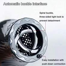 1pc Automatic Adjustable Hair Dryer Diffuser Attachment, Suitable For Most Hair Dryers With 3-8cm Diameter - Black - View 3